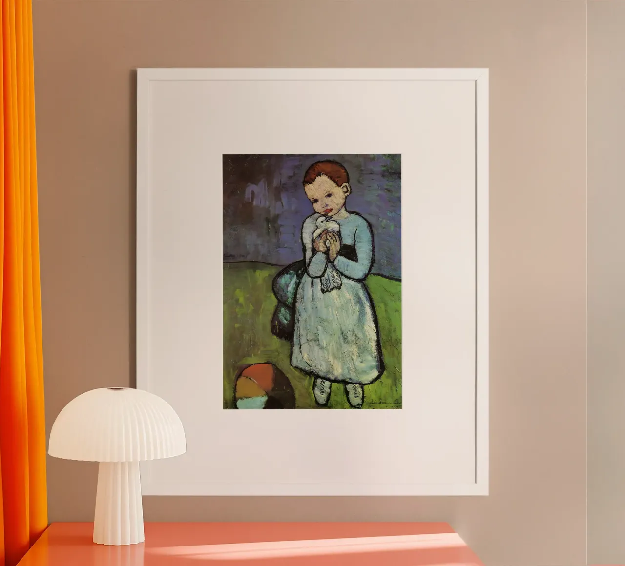 Bambino con colomba di Picasso poster da mikesalimba
