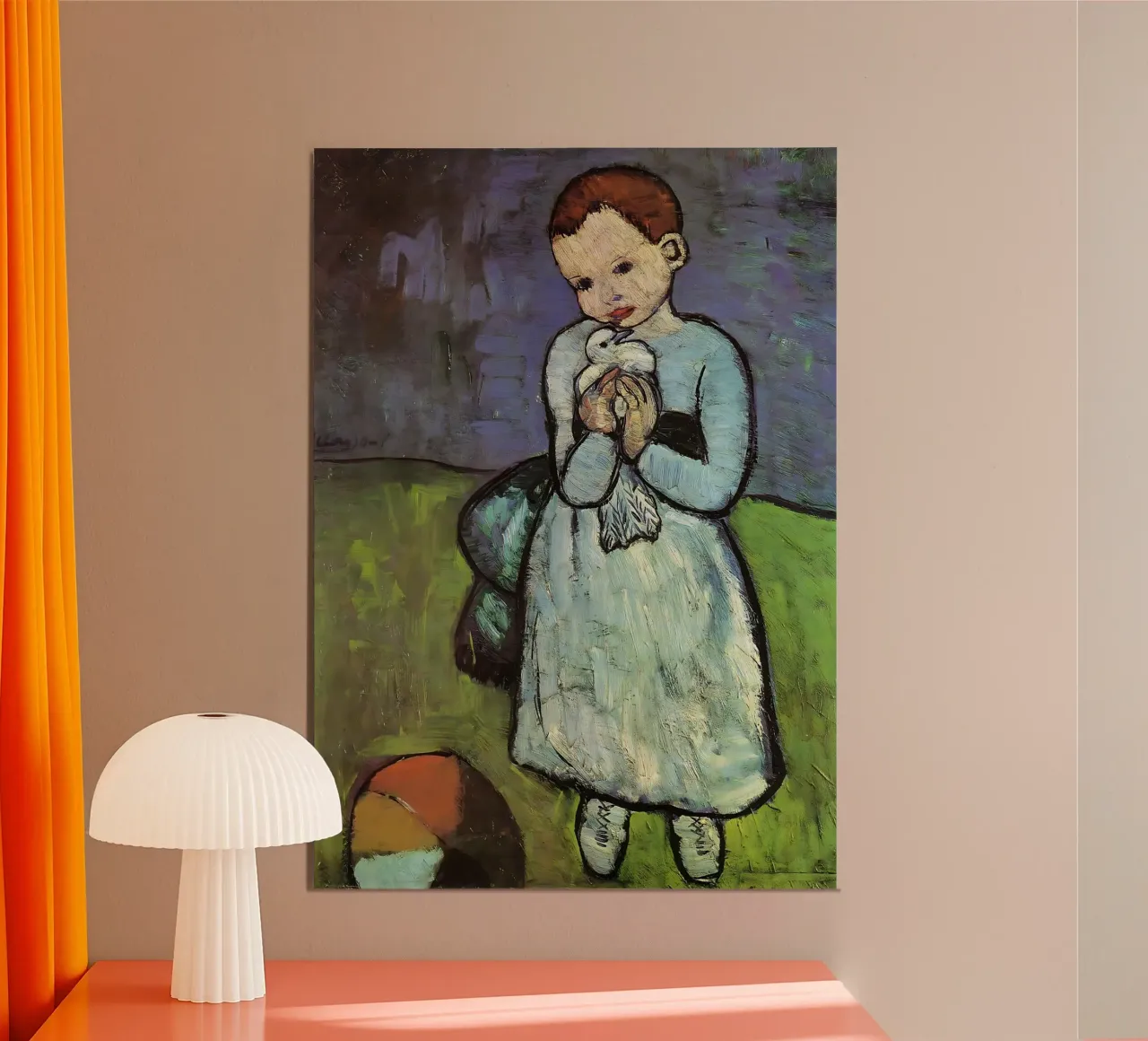 Bambino con colomba di Picasso poster da mikesalimba