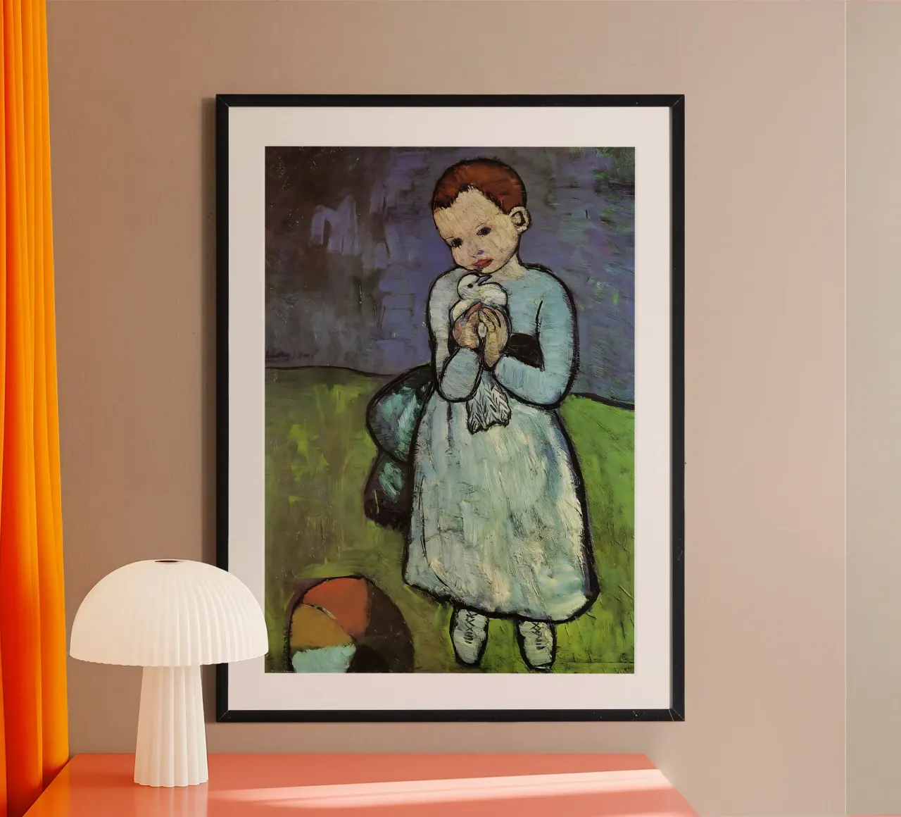 Bambino con colomba di Picasso poster da mikesalimba