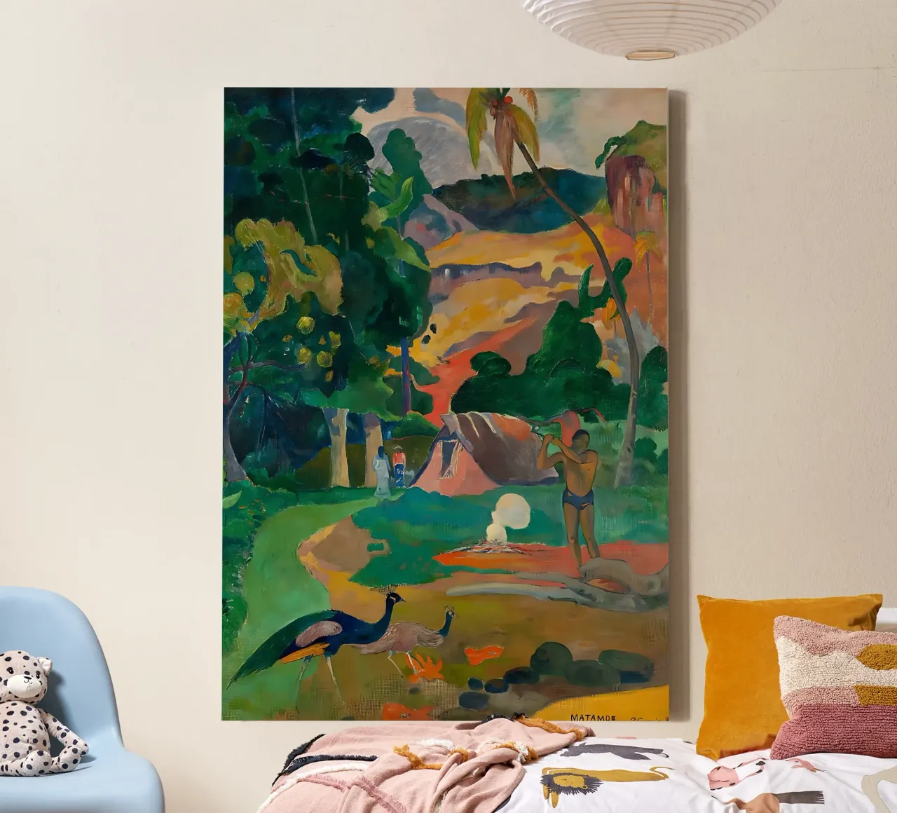 Matamoe di Paul Gauguin tela con Cornice a cassetta da mikesalimba