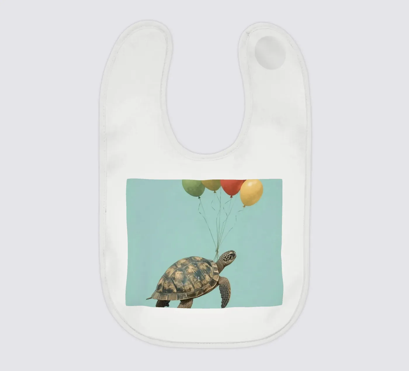 Flying Turtle baby bib by DesignDoodle