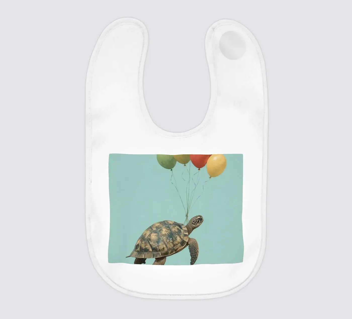 Flying Turtle baby bib by DesignDoodle