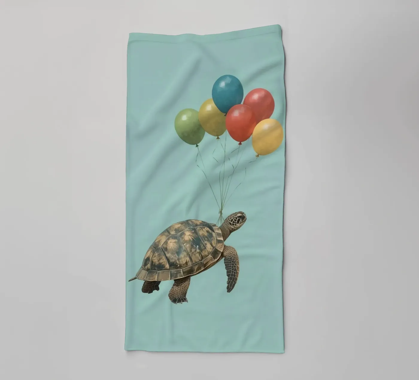 Flying Turtle towel by DesignDoodle