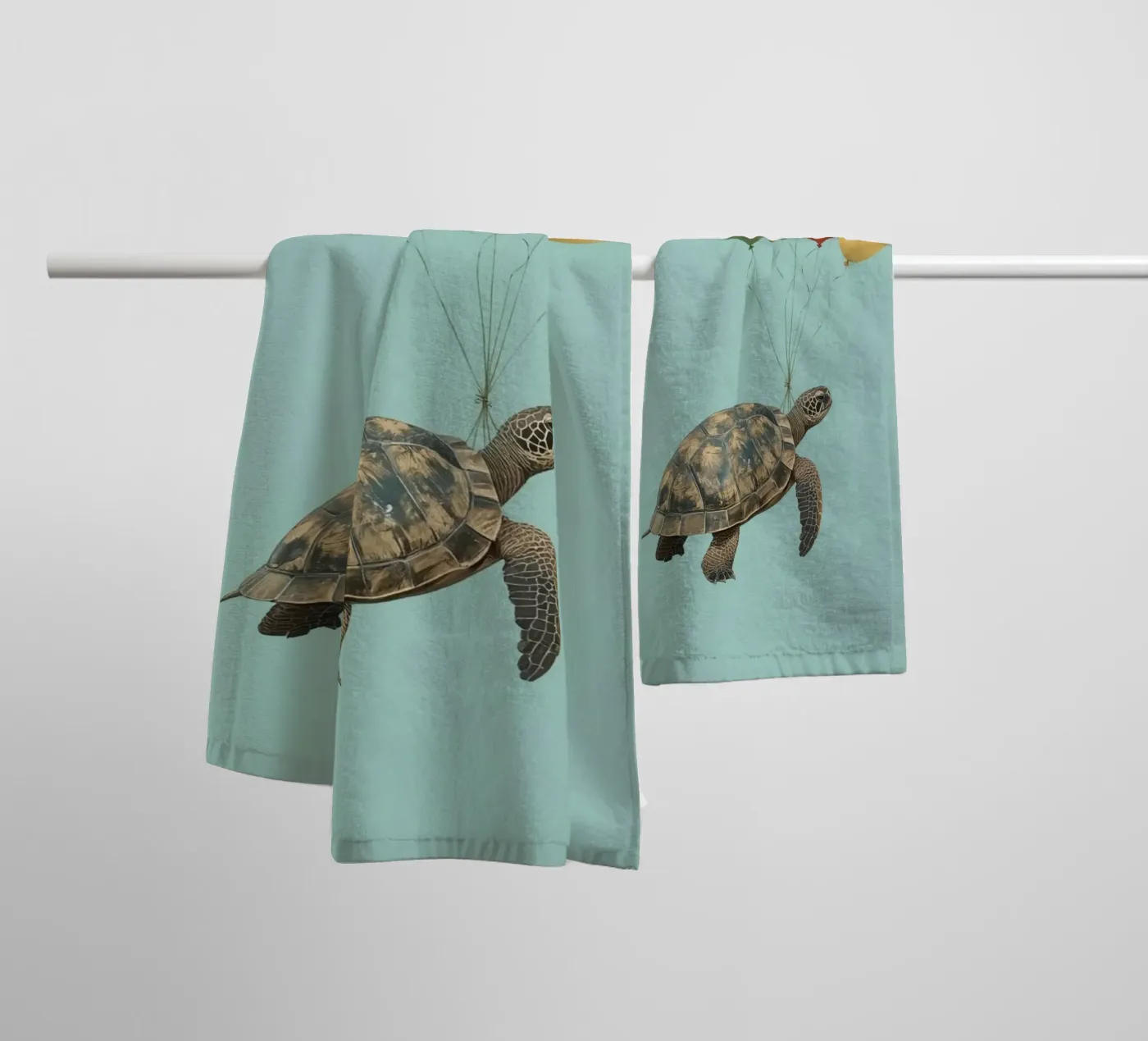 Flying Turtle towel by DesignDoodle