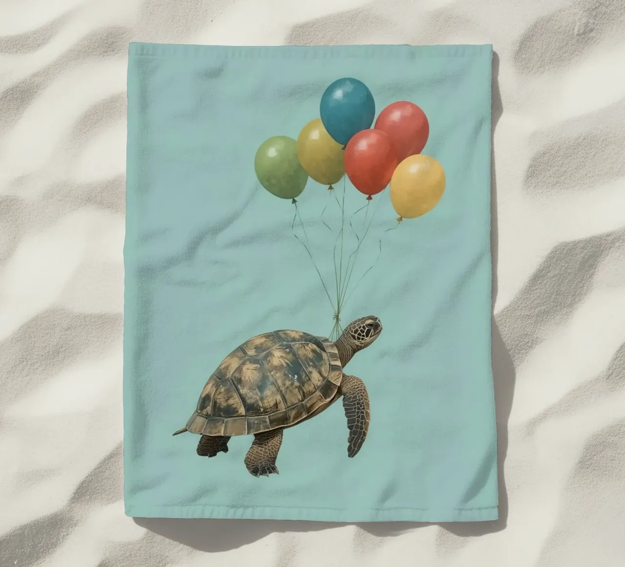 Tartaruga volante telo mare da DesignDoodle