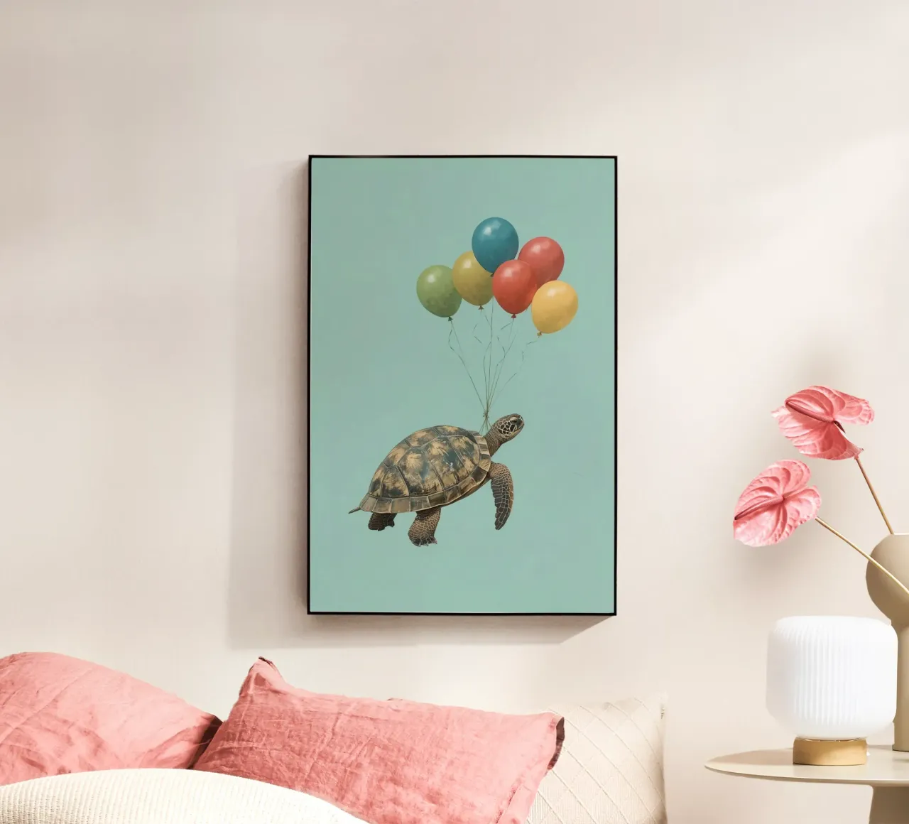 Vliegende schildpad acryl van DesignDoodle