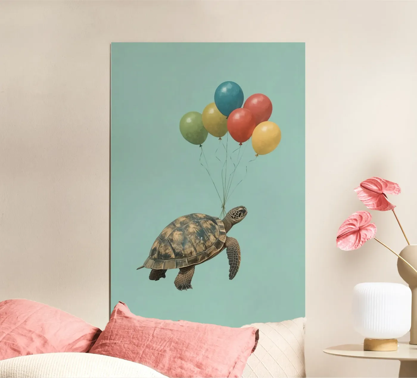 Flying Turtle poster by DesignDoodle
