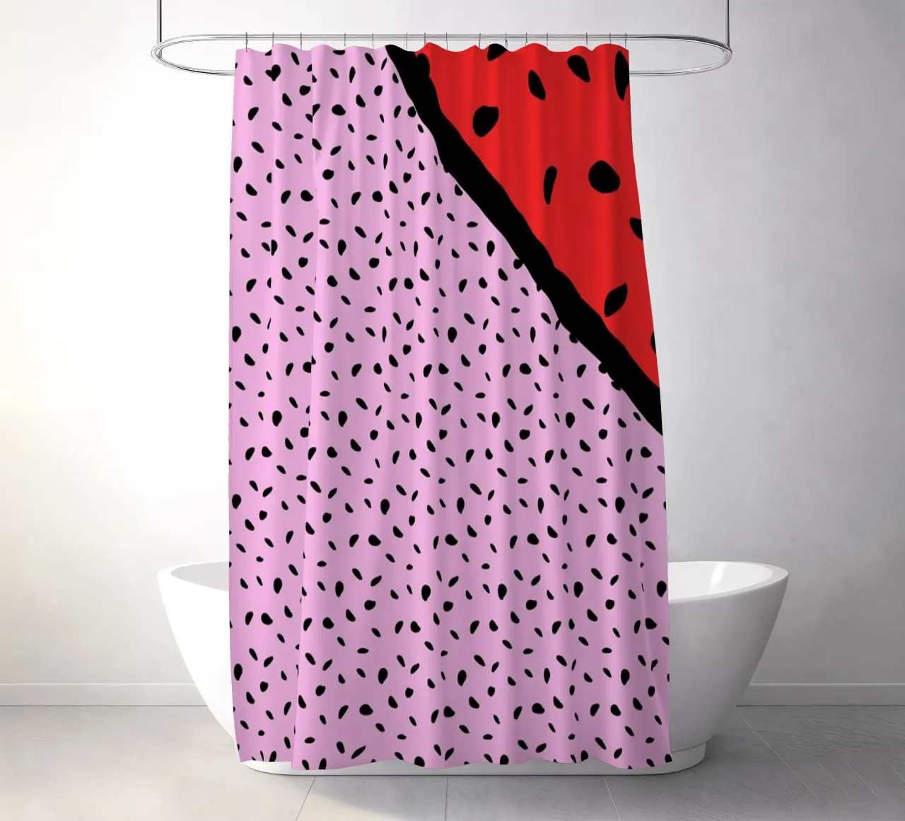 Spotted Pips shower curtain by Maria Kritzas