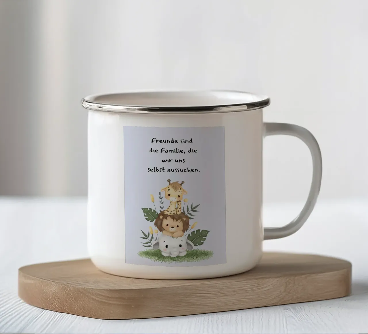 Freunde tazza in smalto da AESTHETIC VIBES by Isabel