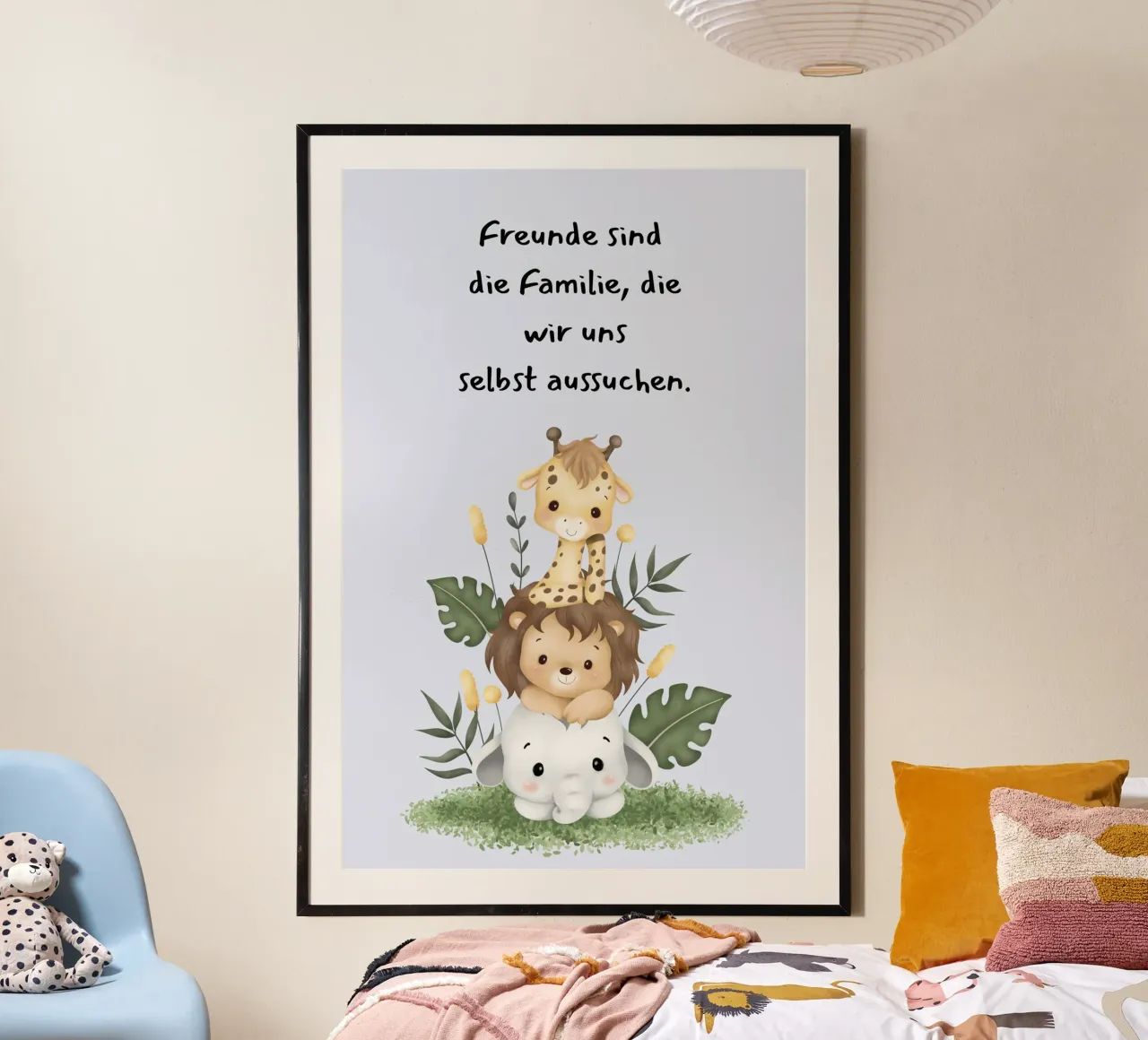 Freunde poster con telaio in plastica da AESTHETIC VIBES by Isabel