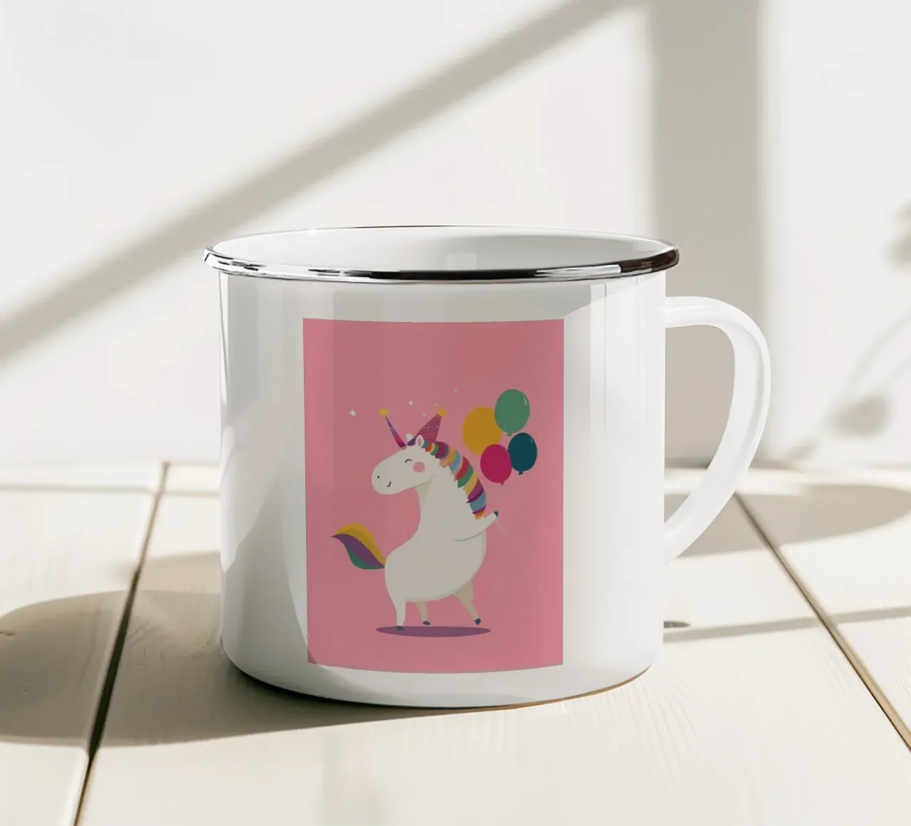 Happy Unicorn Day tazza in smalto da Kiara