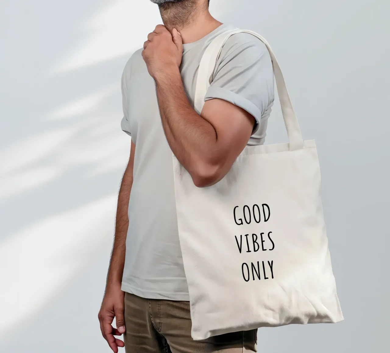 Good vibes only borsa in juta da RB-Quotes