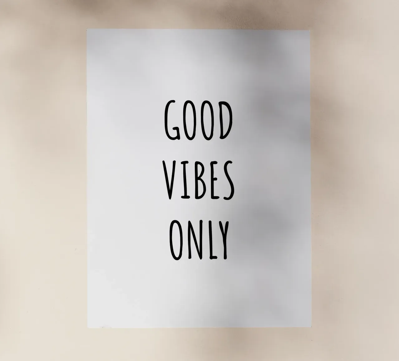 Good vibes only pellicola backlit da RB-Quotes