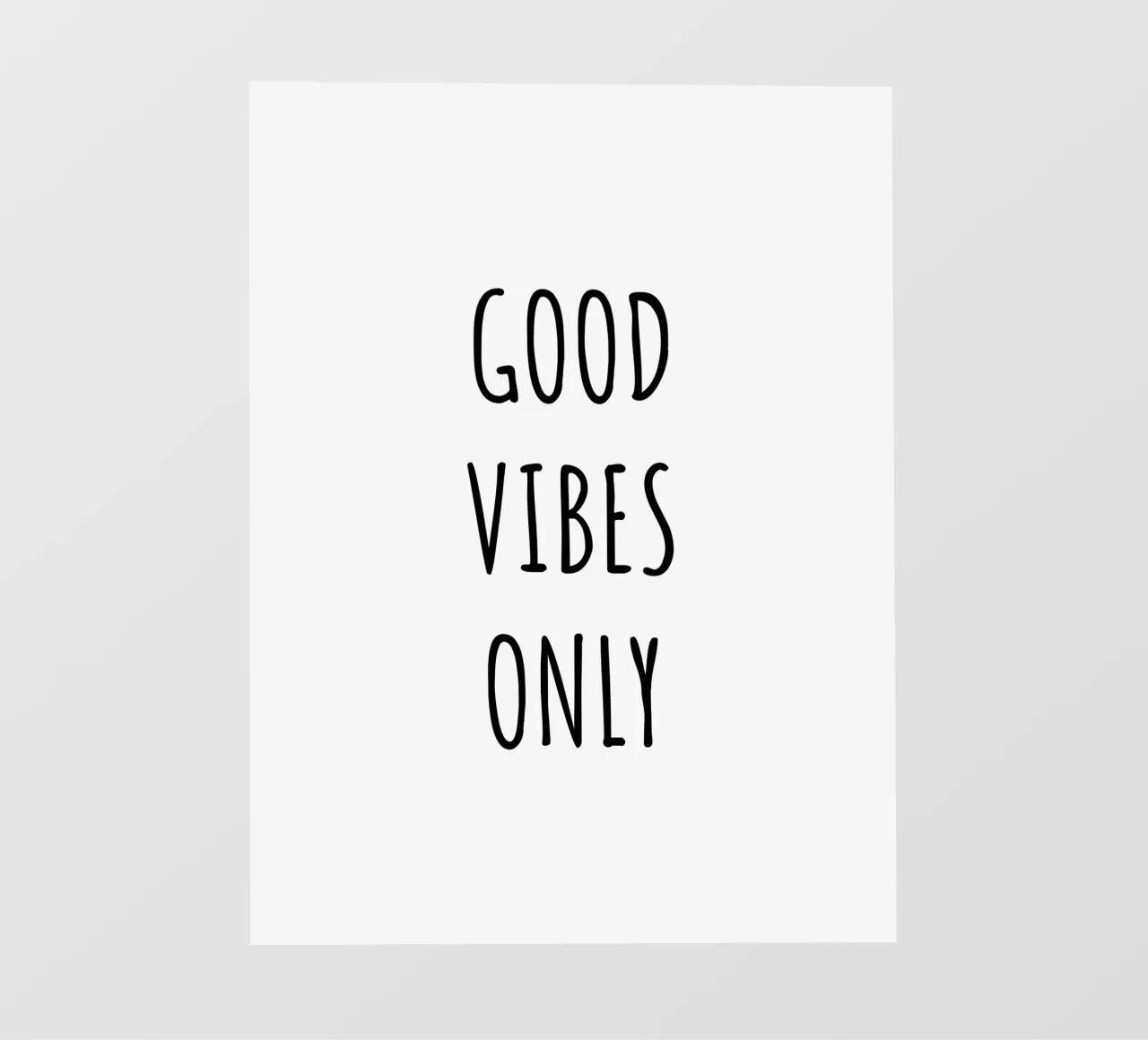 Good vibes only pellicola backlit da RB-Quotes