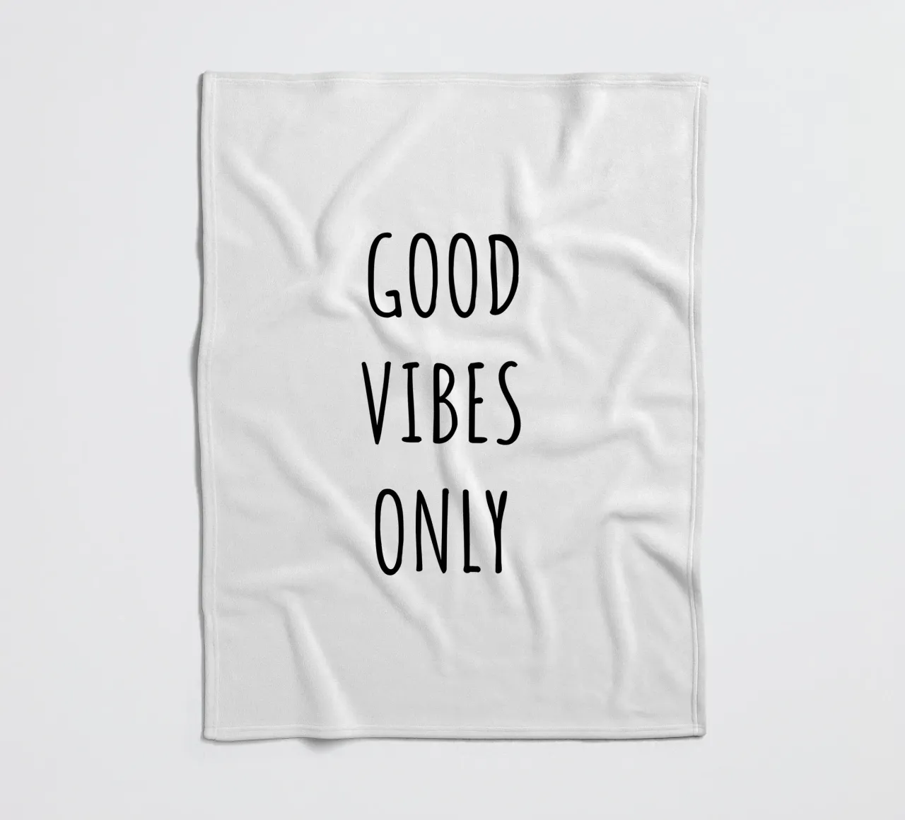 Good vibes only coperta in pile da RB-Quotes