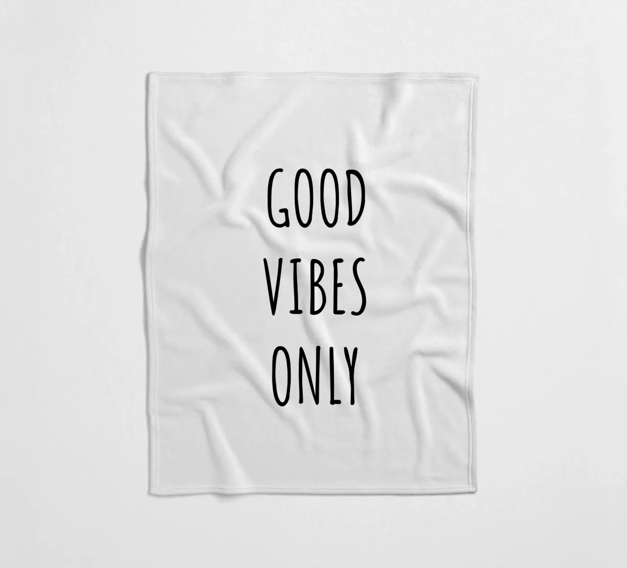 Good vibes only coperta in pile da RB-Quotes
