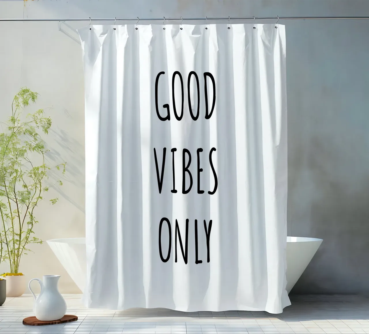 Good vibes only tenda da doccia da RB-Quotes
