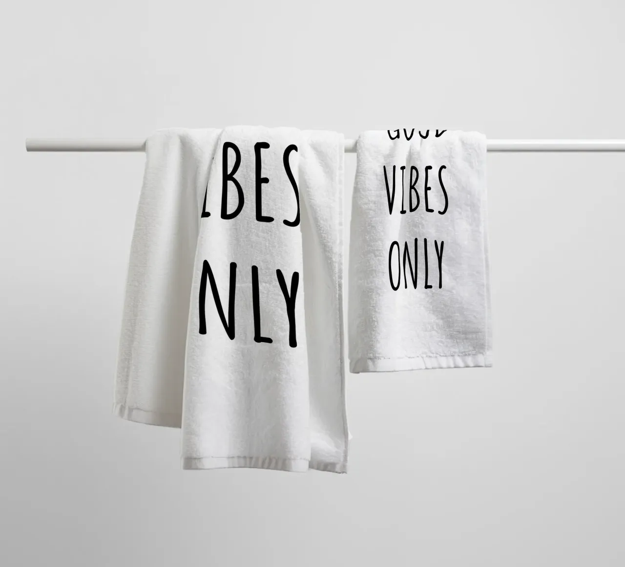 Good vibes only asciugamano da bagno da RB-Quotes