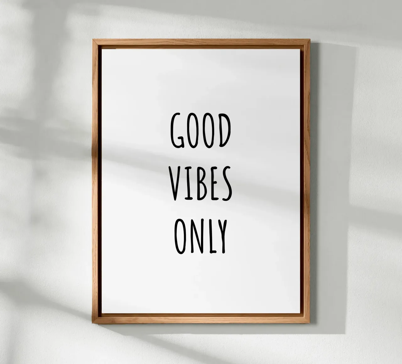 Good vibes only alluminio dibond da RB-Quotes
