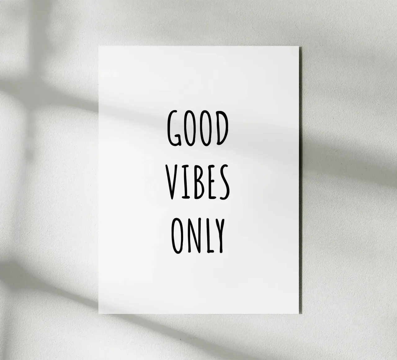 Good vibes only alluminio dibond da RB-Quotes