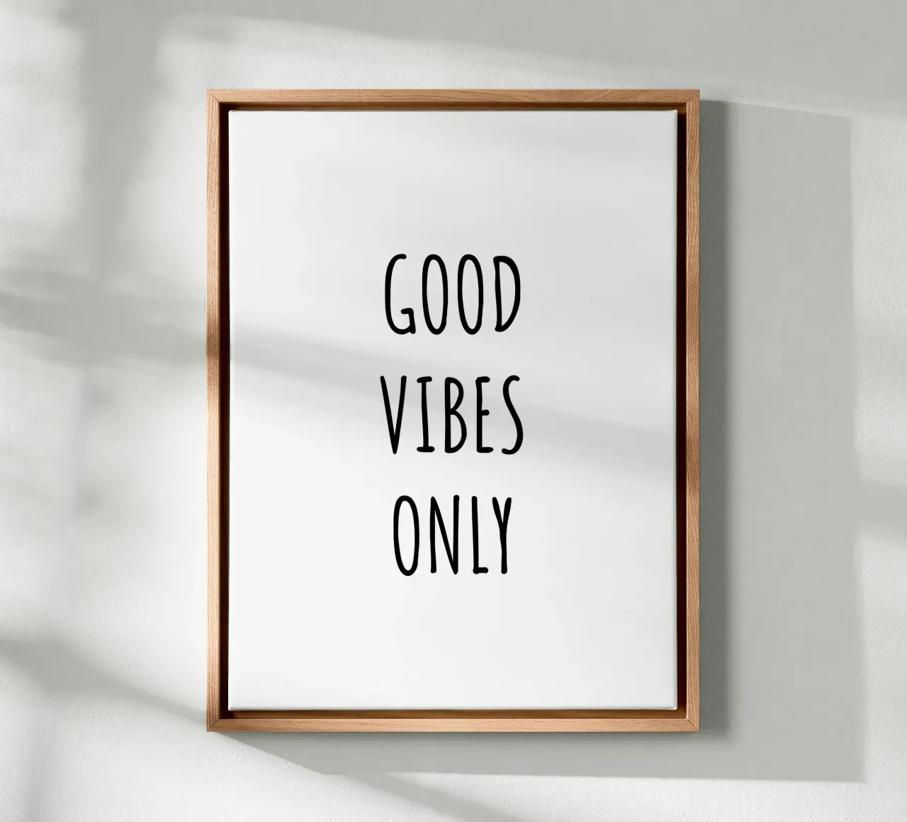 Good vibes only canvas met Baklijst van RB-Quotes
