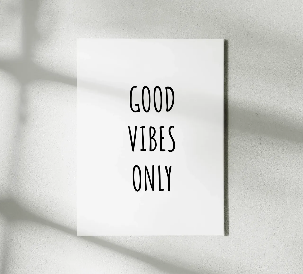 Good vibes only canvas met Baklijst van RB-Quotes