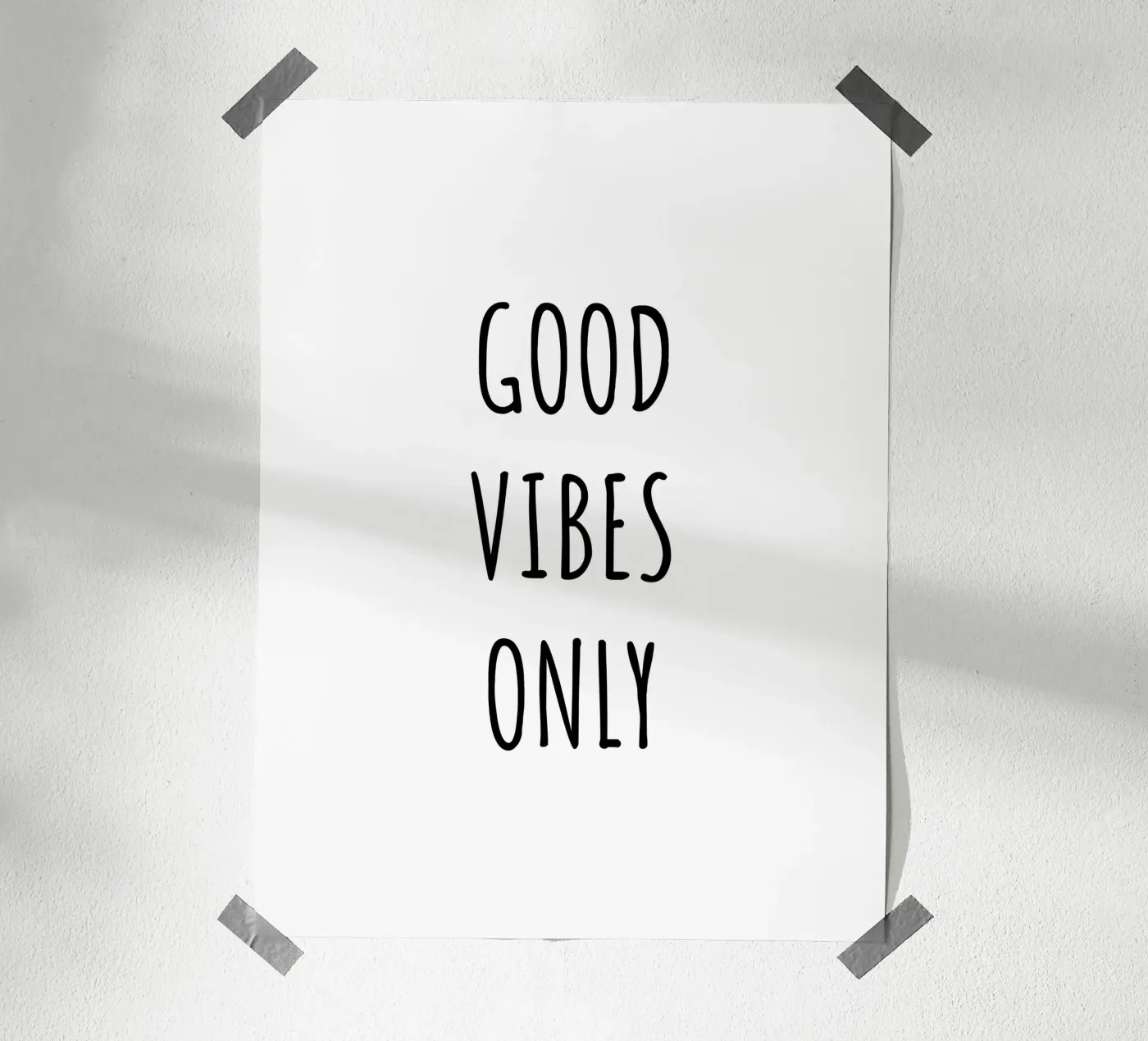 Good vibes only poster da RB-Quotes