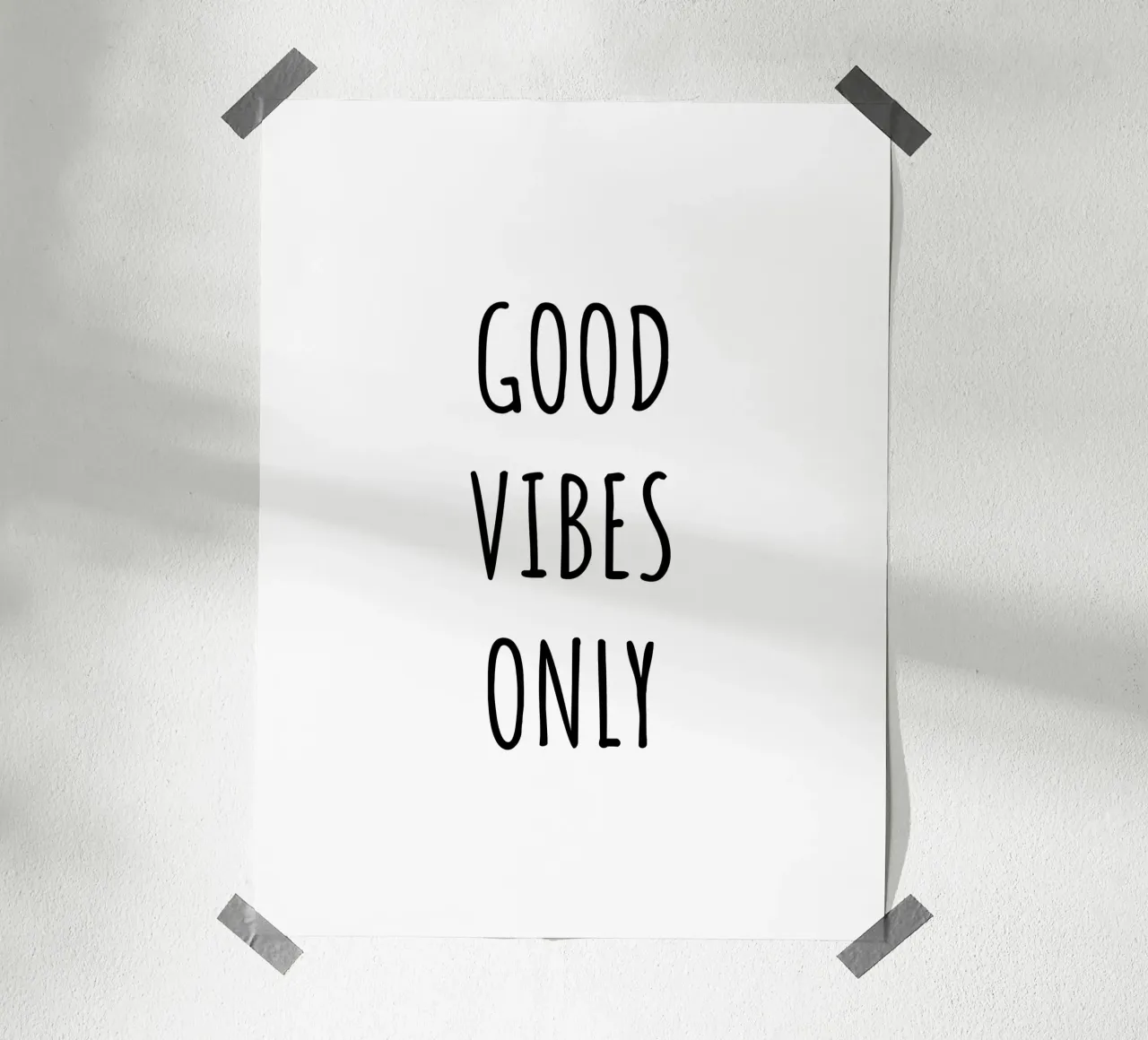 Good vibes only carta hahnemühle da RB-Quotes