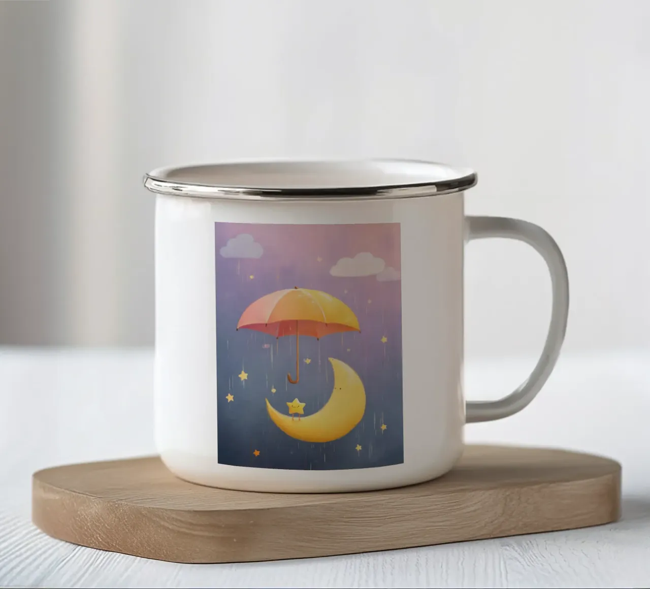 Moon’s Little Friend tazza in smalto da Kiara