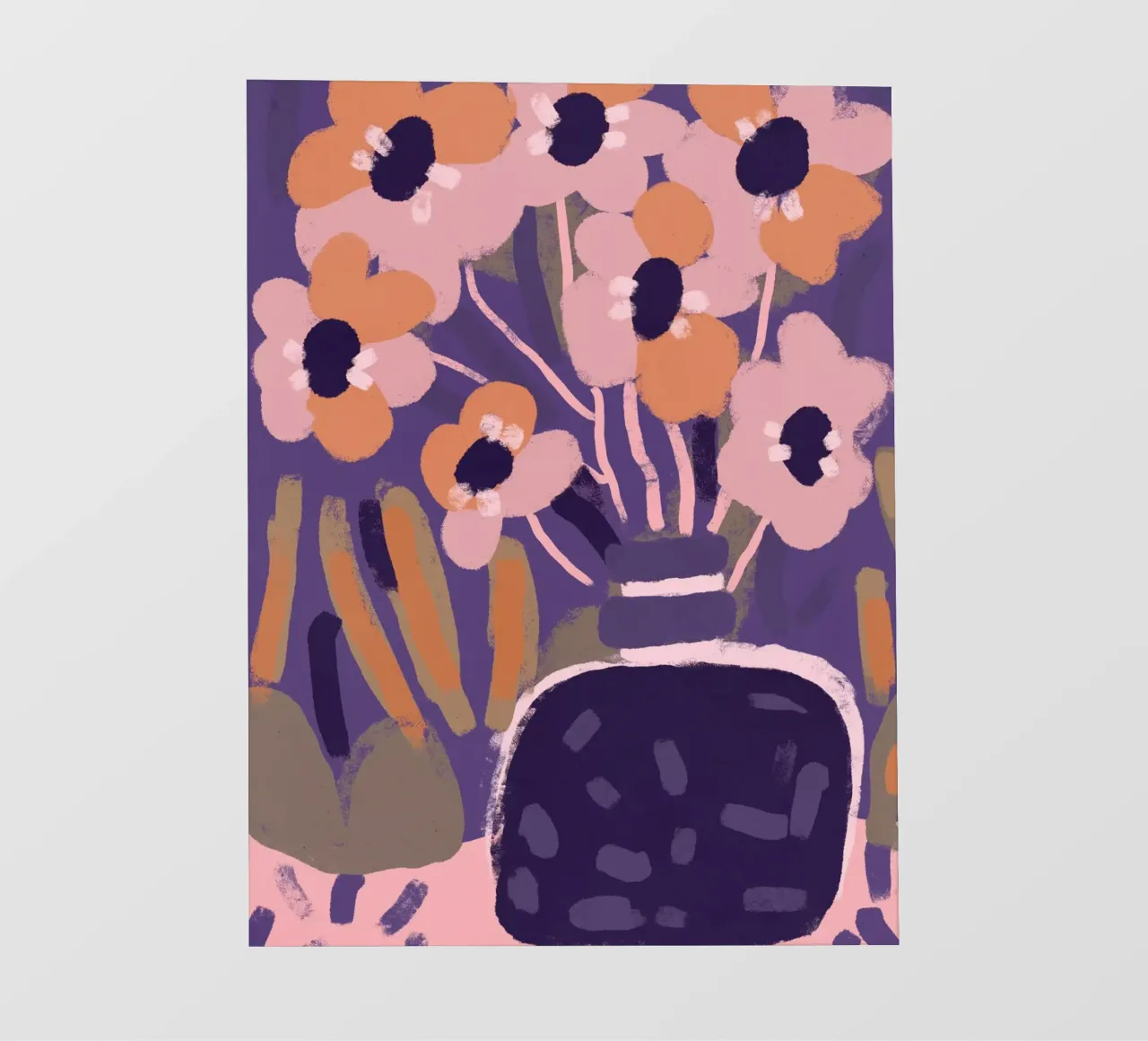 Pastel Flower Impression No 5 telo in pvc da treechild