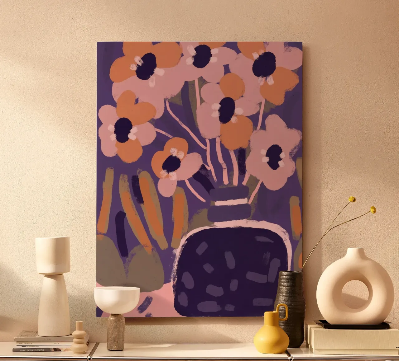 Pastel Flower Impression No 5 alluminio dibond da treechild