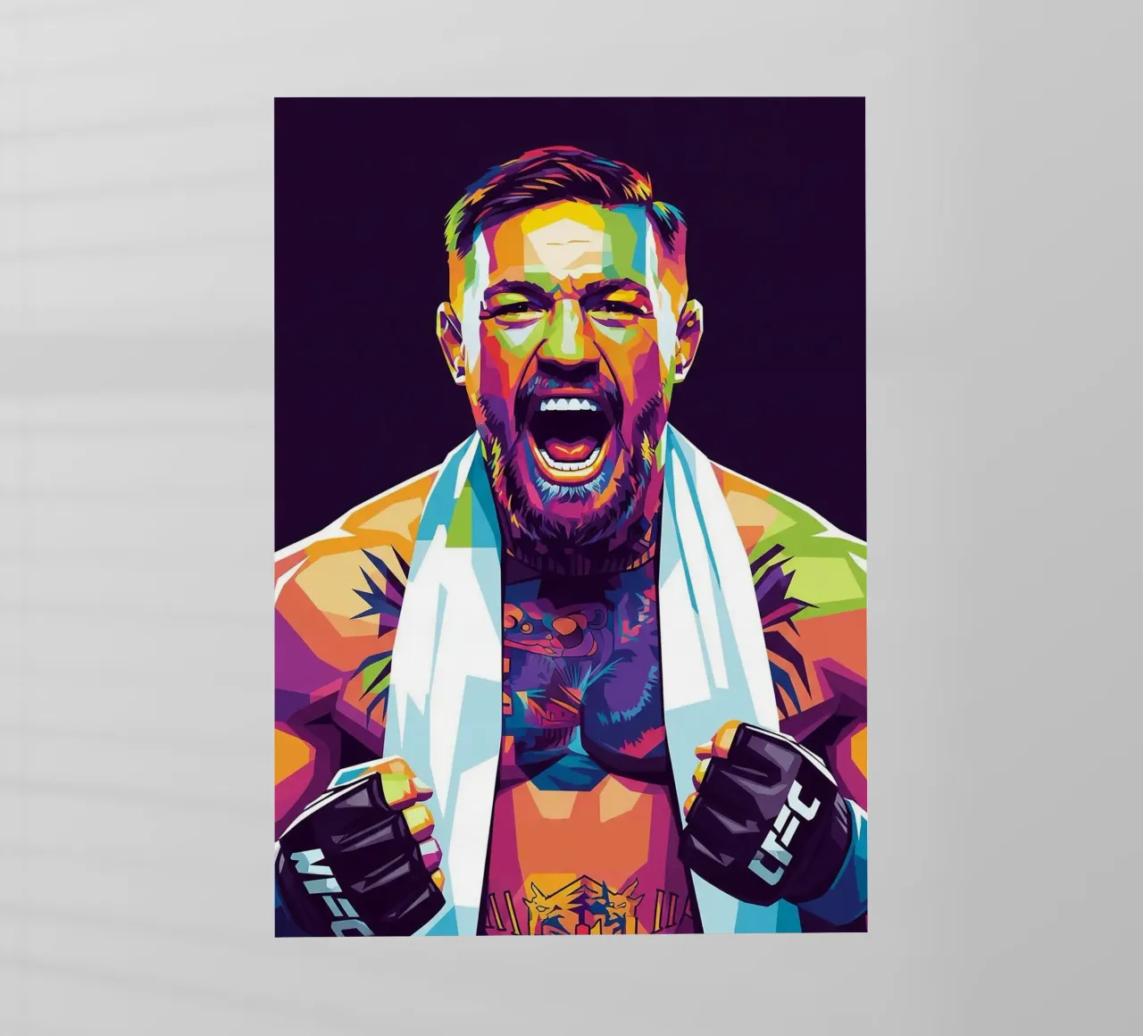 Conor McGregor Combattente UFC pellicola backlit da Hantamrata