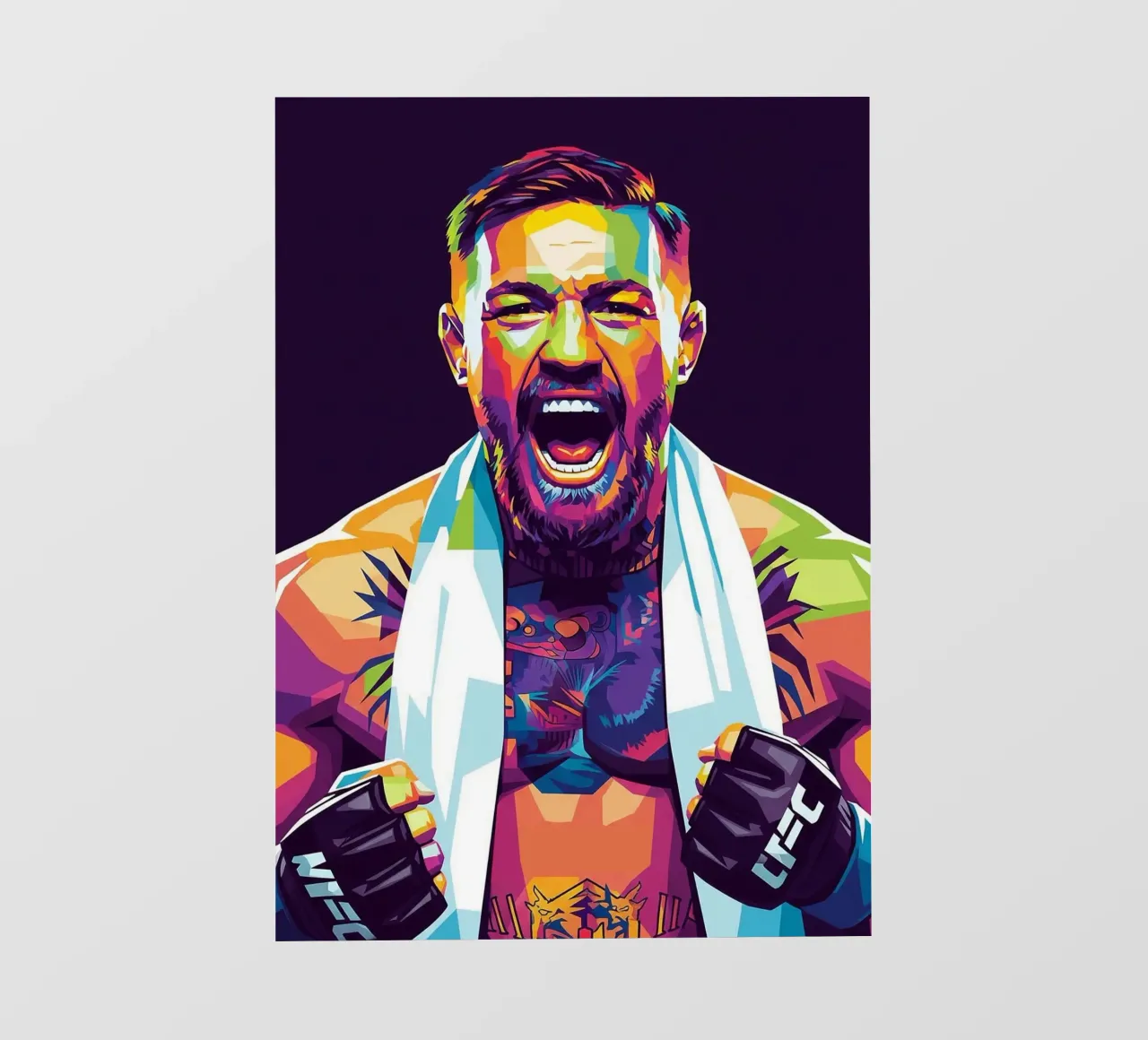 Conor McGregor Combattente UFC pellicola backlit da Hantamrata
