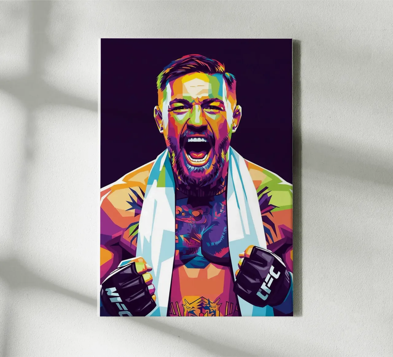 Conor McGregor Combattente UFC tela con Cornice a cassetta da Hantamrata