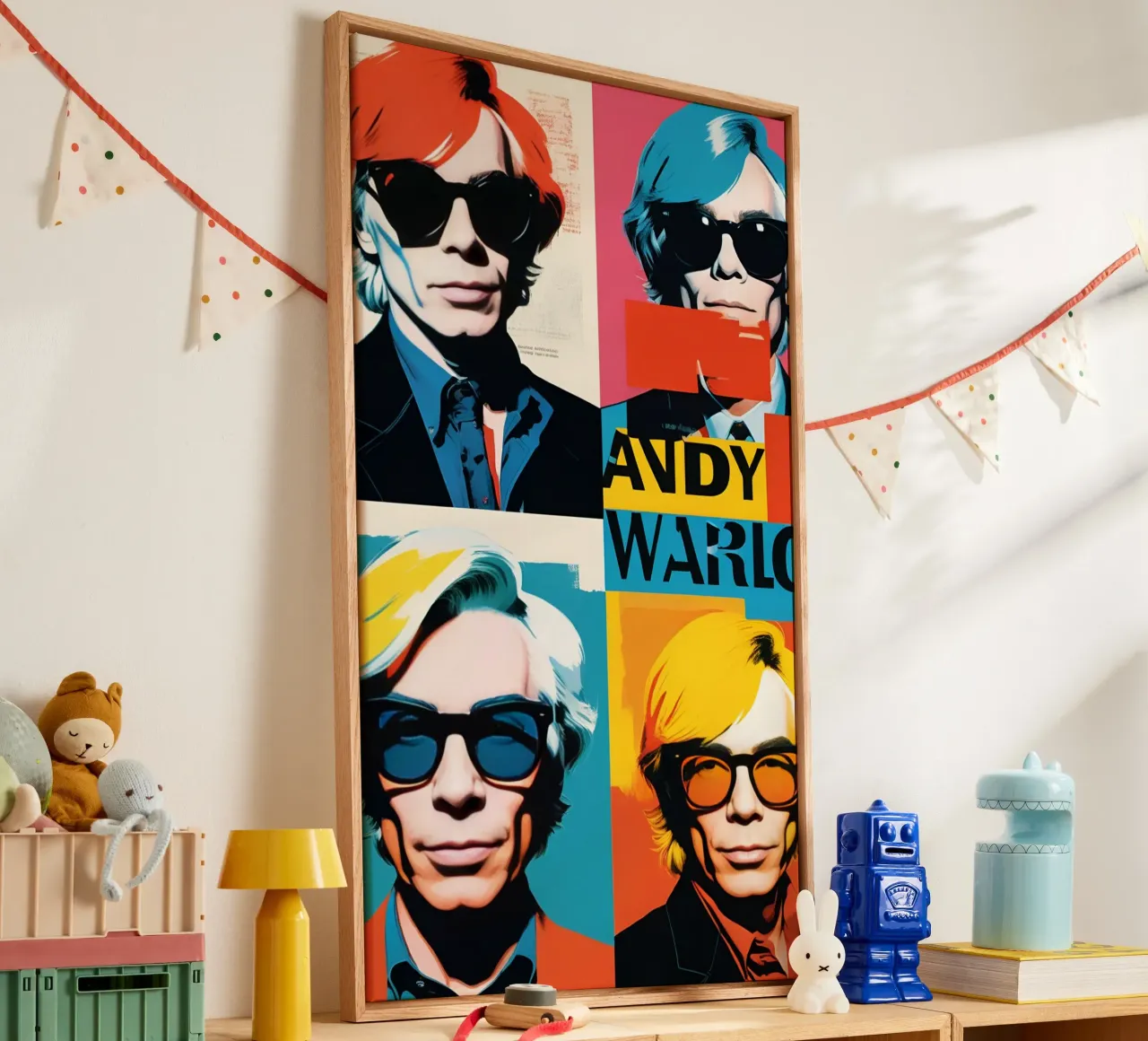 The Man Warhol Essentieel T-Shirt canvas met Baklijst van jamsa_ve