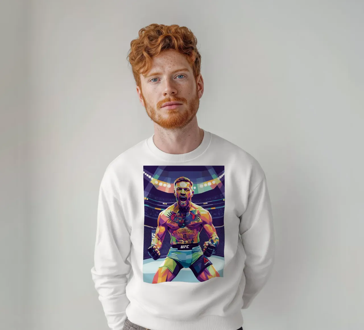 Conor McGregor in fiamme felpa da Hantamrata