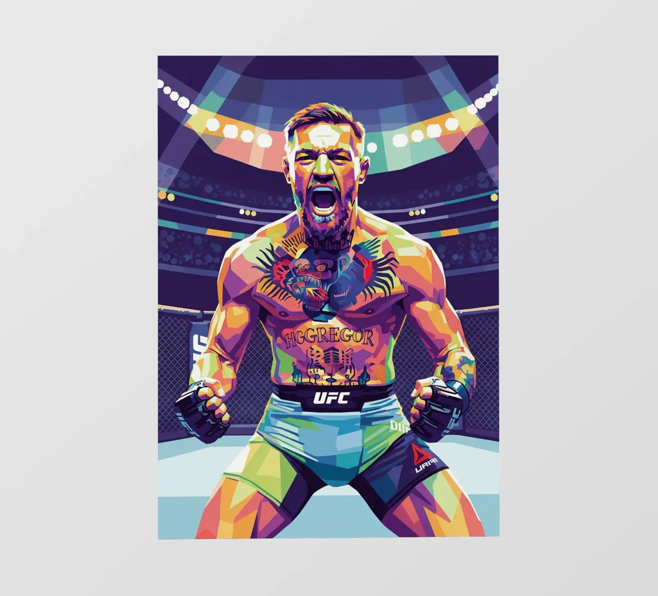 Conor McGregor in fiamme pellicola backlit da Hantamrata