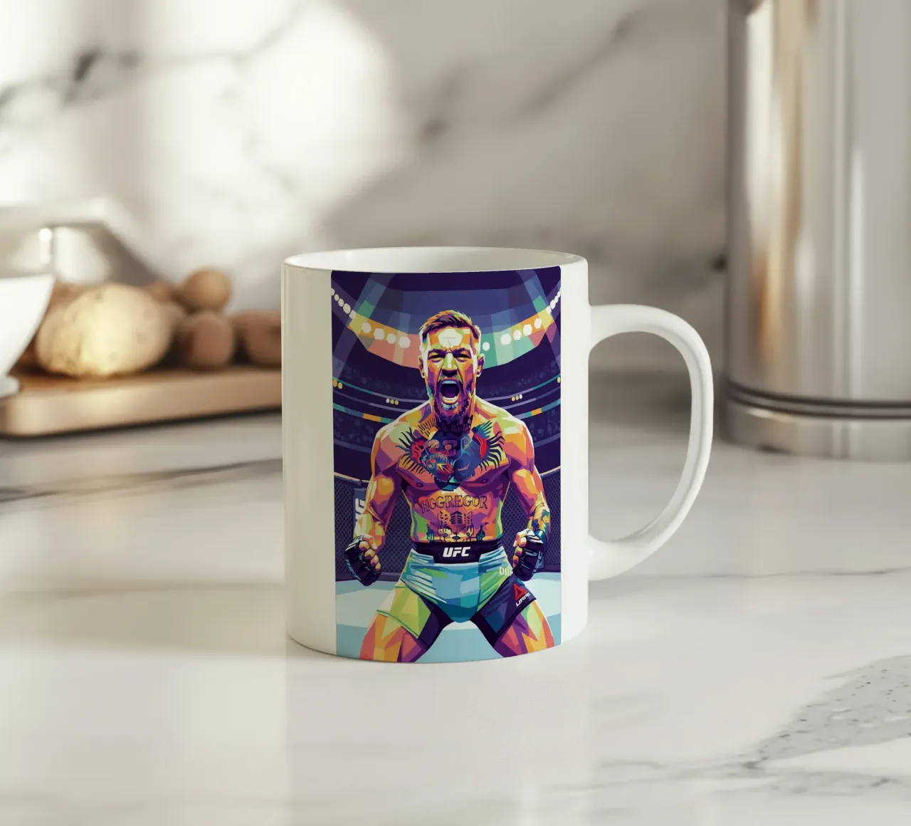 Conor McGregor in fiamme tazza in ceramica da Hantamrata