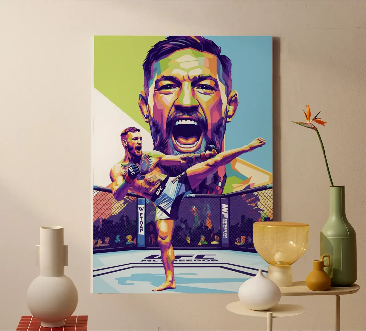Conor McGregor prime time tela con Cornice a cassetta da Hantamrata