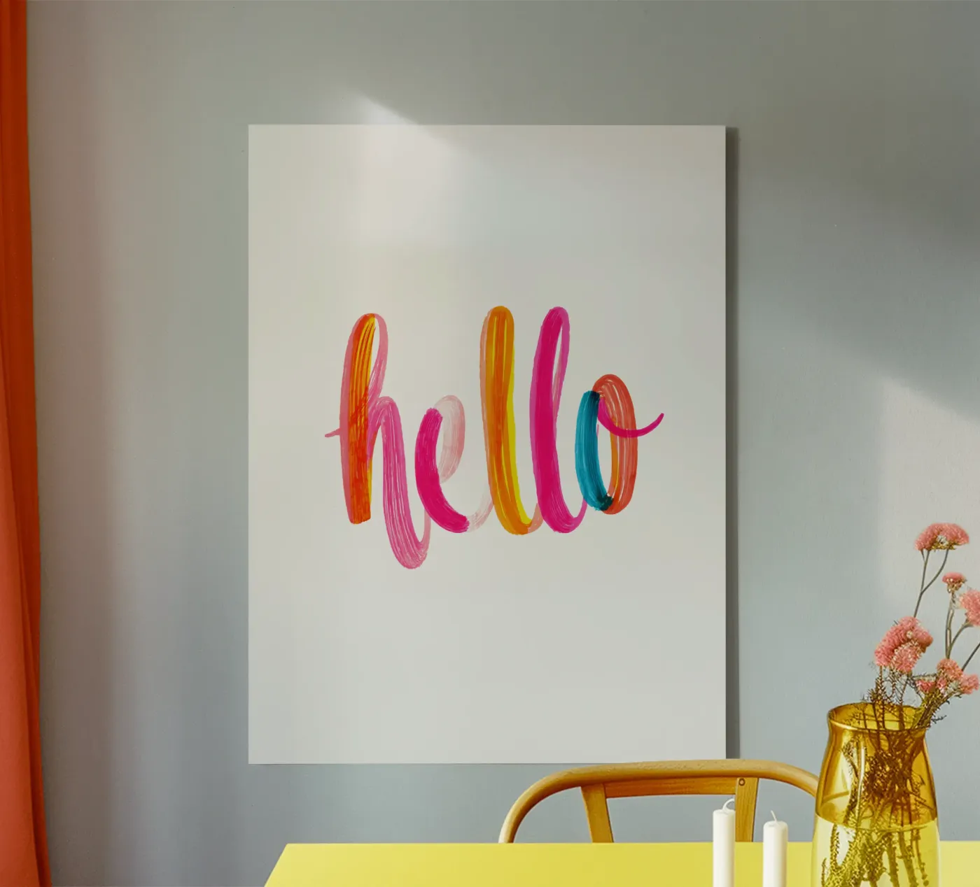 hallo canvas van Katja Stehle Design