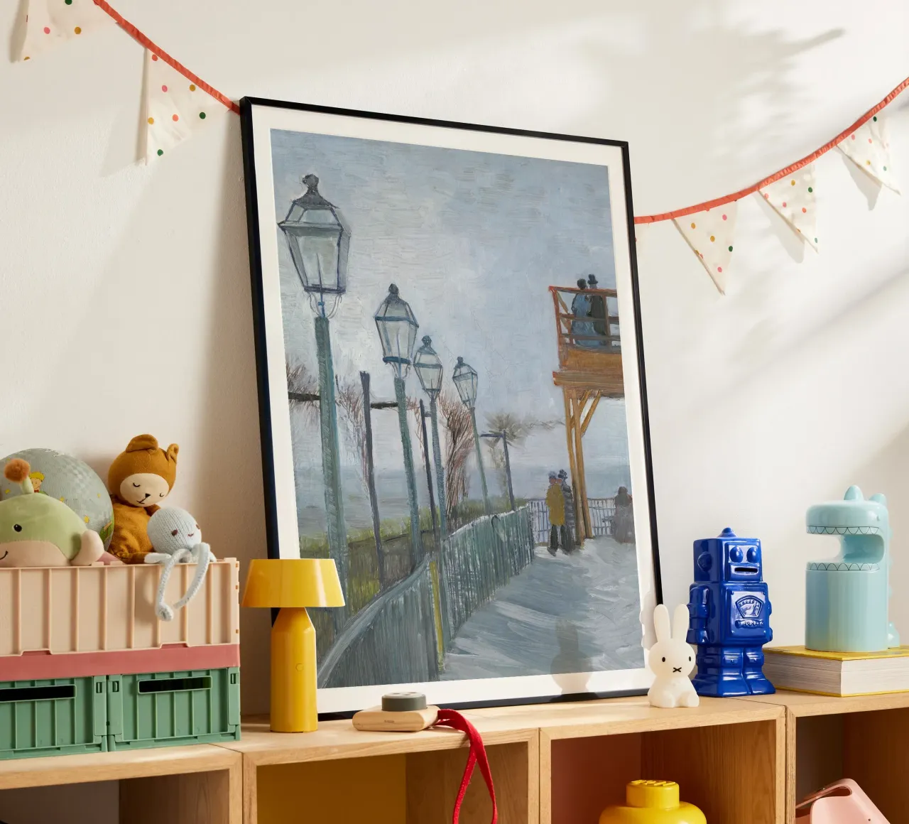 Passeggiata invernale con lanterne poster da Studio Vibe