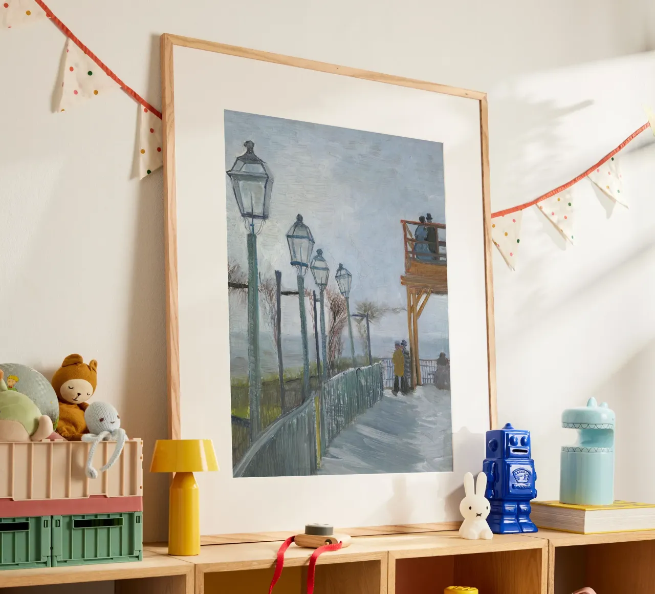Passeggiata invernale con lanterne poster da Studio Vibe