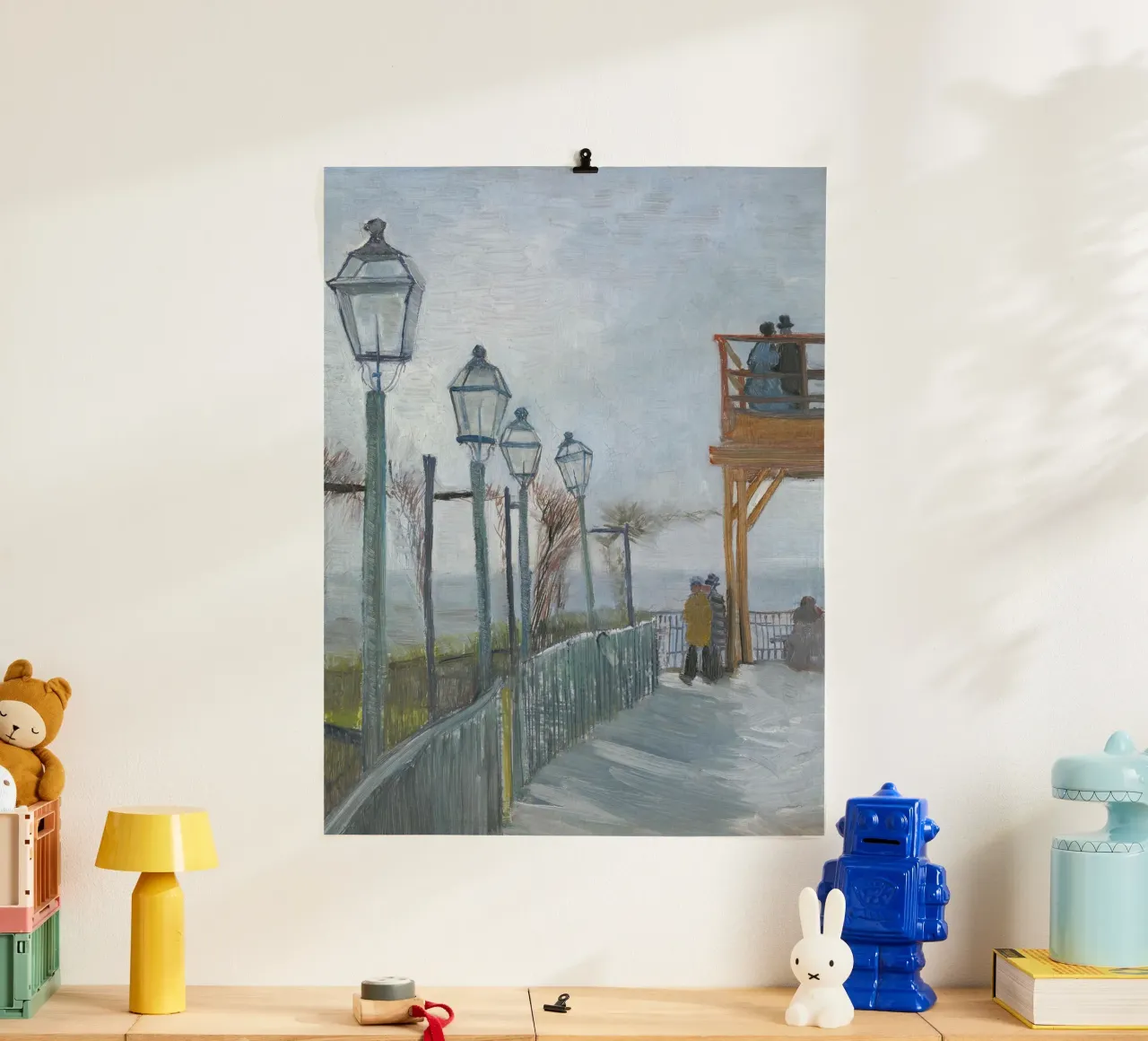 Passeggiata invernale con lanterne poster da Studio Vibe