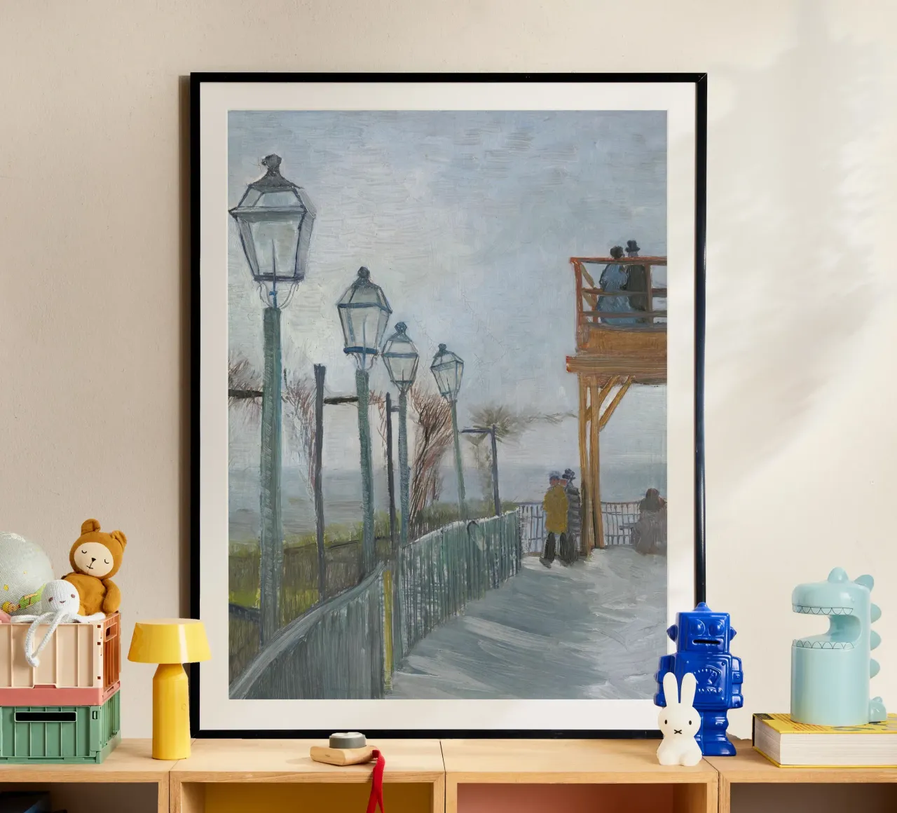 Passeggiata invernale con lanterne poster da Studio Vibe