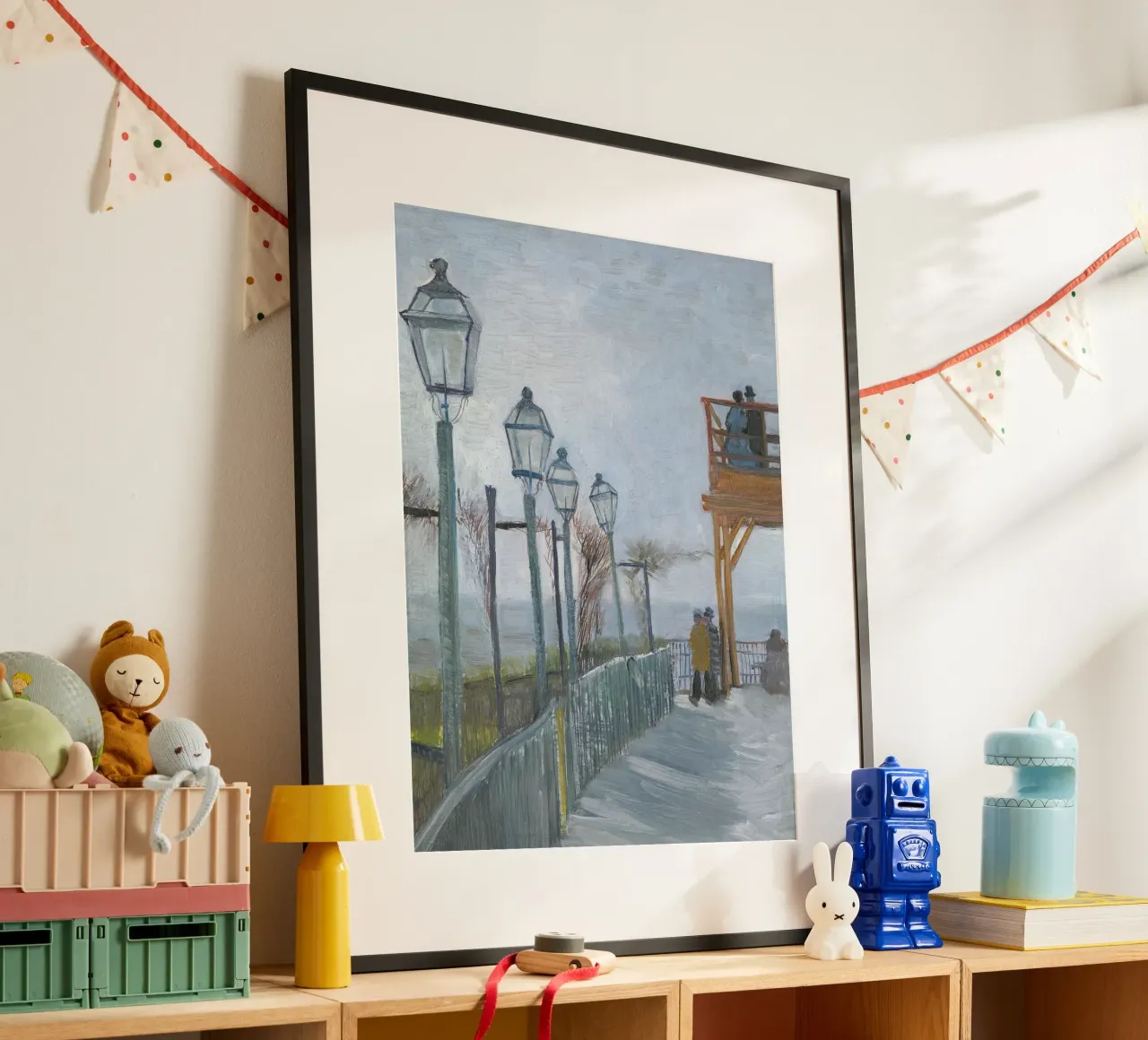 Passeggiata invernale con lanterne poster da Studio Vibe