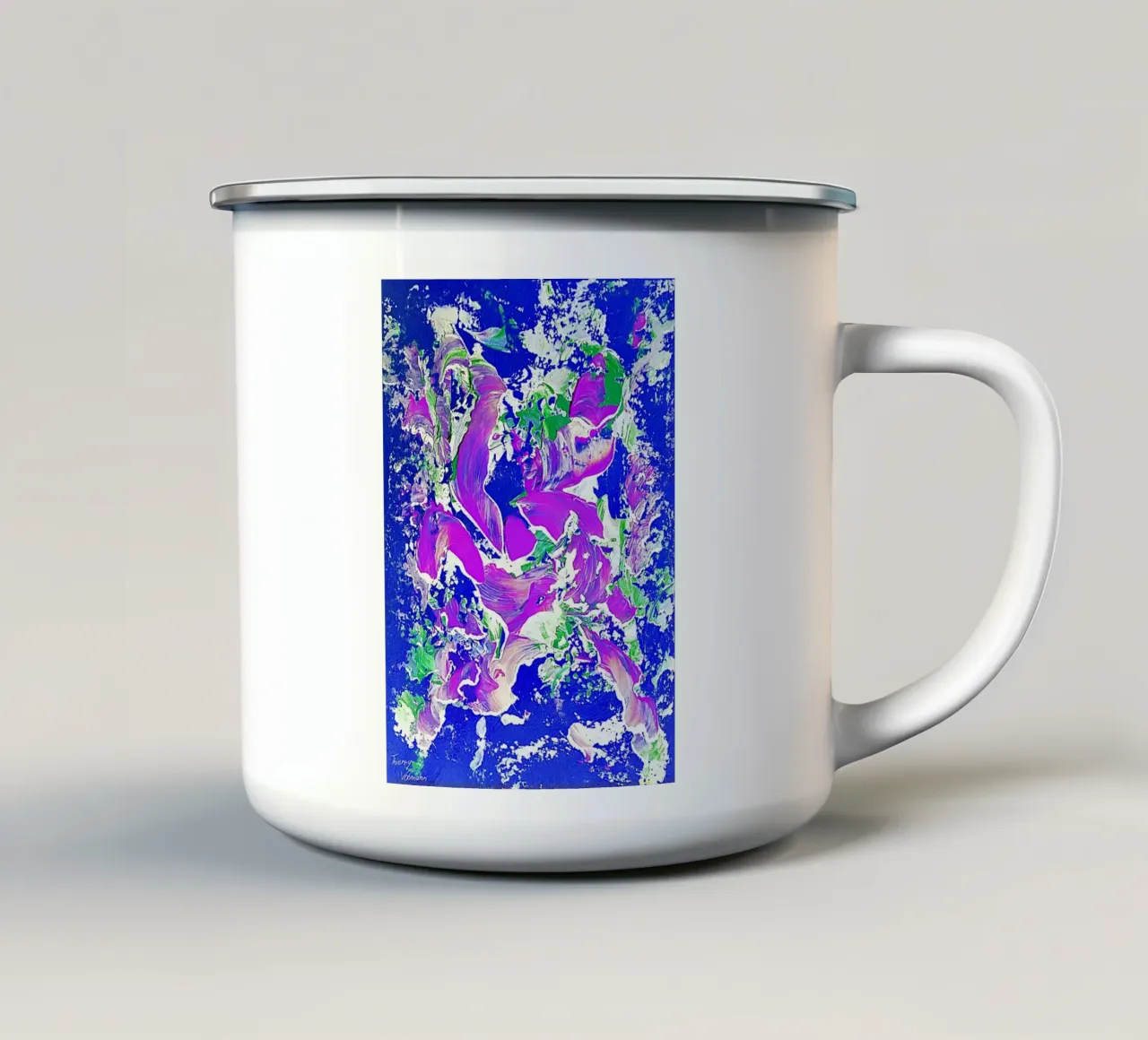 IDEAL GIFT 73 invers tazza in smalto da Thierry Vobmann Abstract painting