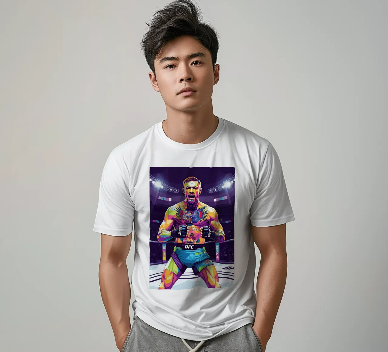 Conor McGregor Combattente UFC t-shirt da Hantamrata