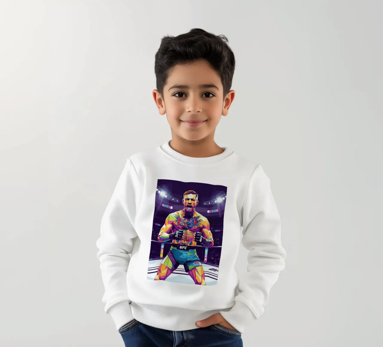 Conor McGregor Combattente UFC felpa bambino da Hantamrata