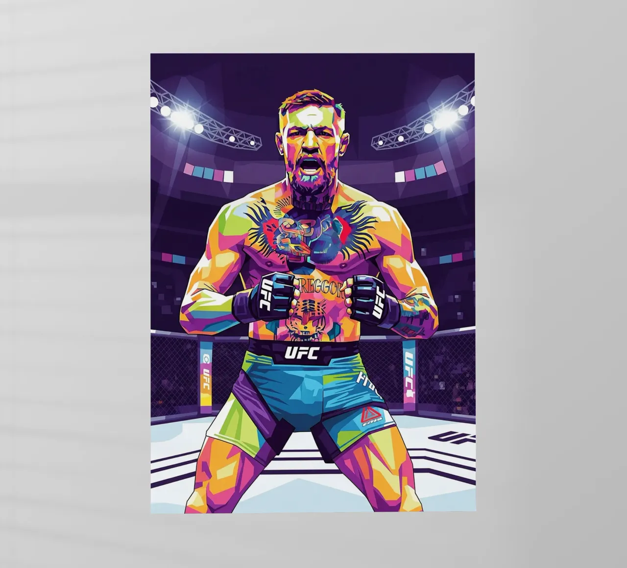 Conor McGregor Combattente UFC pellicola backlit da Hantamrata