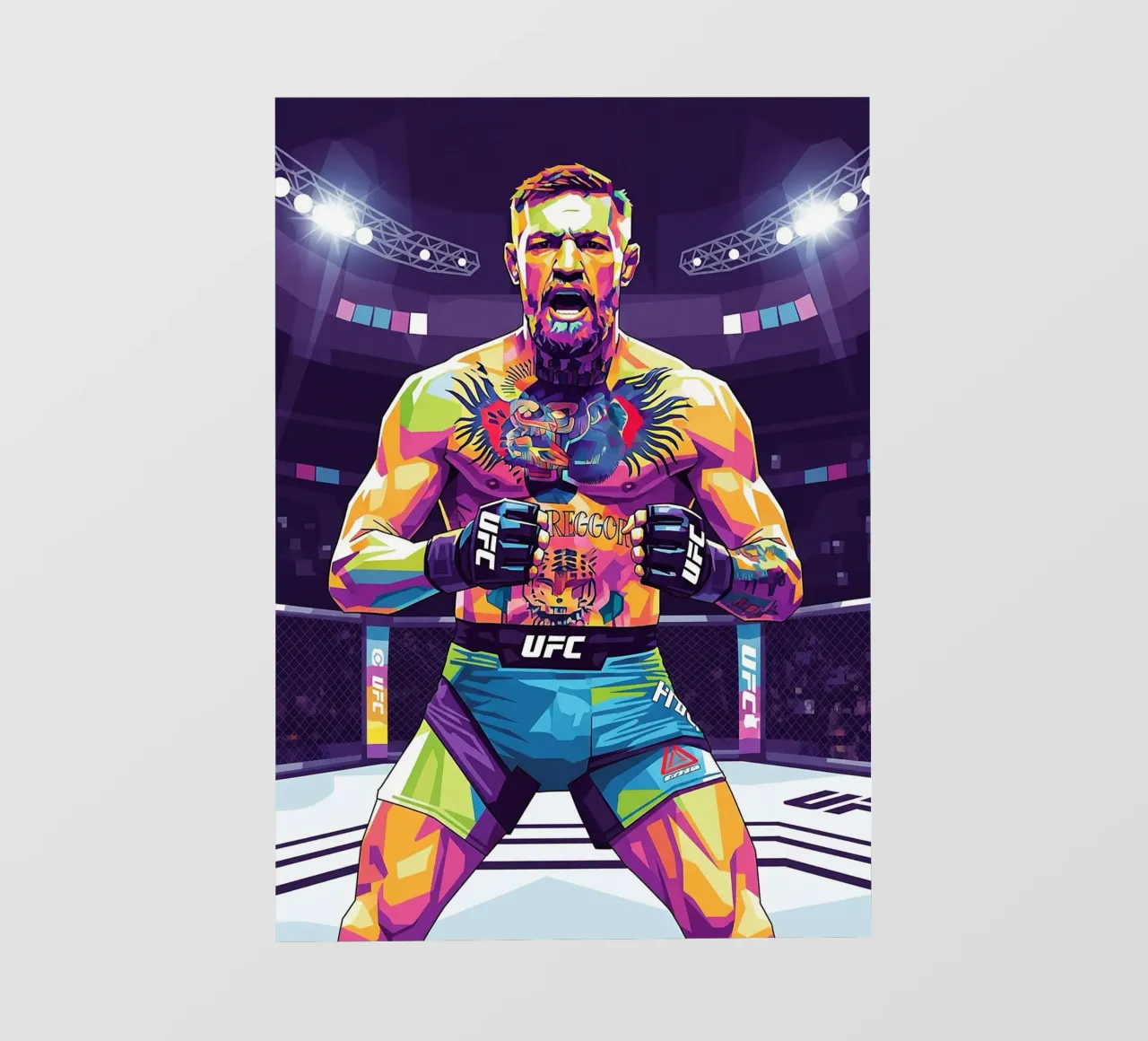 Conor McGregor Combattente UFC pellicola backlit da Hantamrata